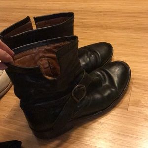 Baker + Fiore black leather boots